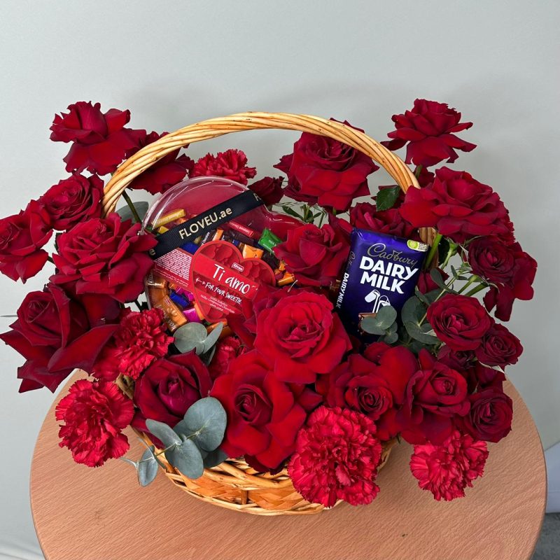 Valentine's Love Basket <br> FLV-0272