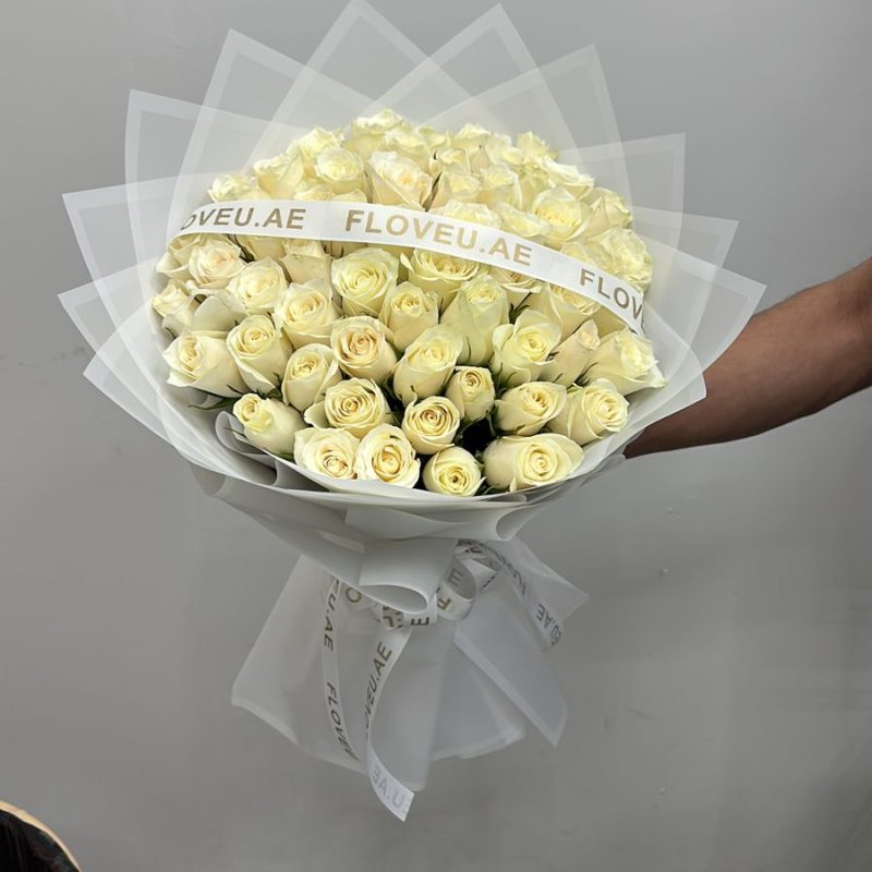 50 White Roses FLV-0333